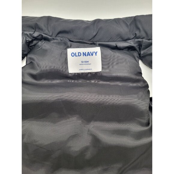OLD NAVY Baby Toddler 12-18M Black Puffer Vest - Picture 5 of 8